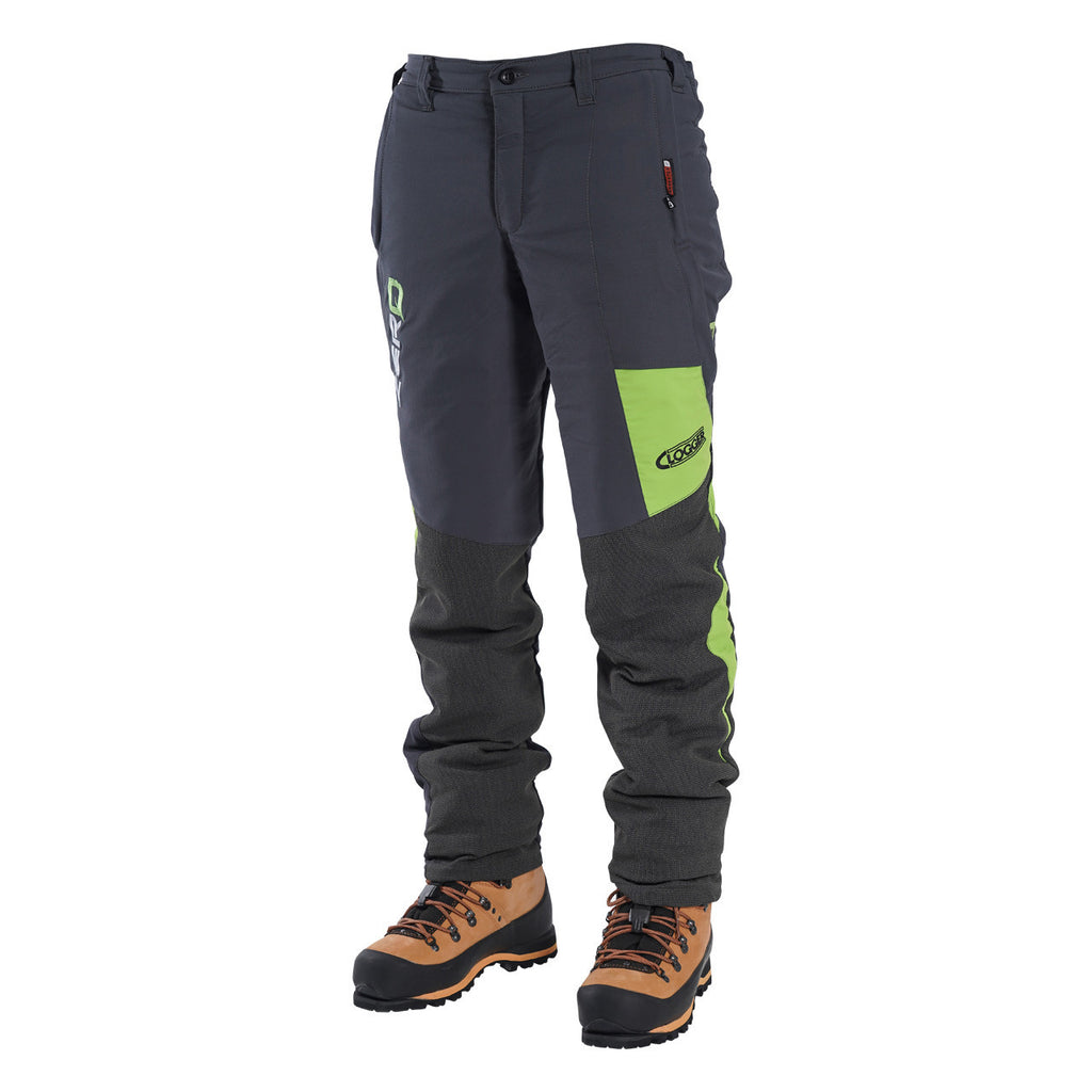 Clogger Zero Gen2 Light and Cool Men's Chainsaw Pants - Grey/Green