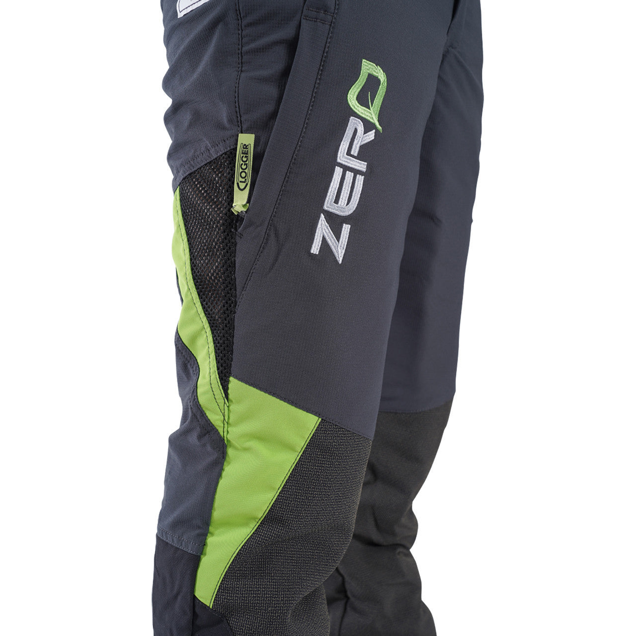 Clogger Zero Gen2 Light and Cool Men's Chainsaw Pants - Grey/Green