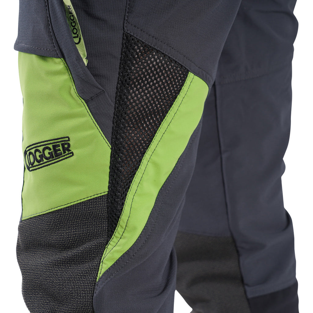 Clogger Zero Gen2 Light and Cool Men's Chainsaw Pants - Grey/Green