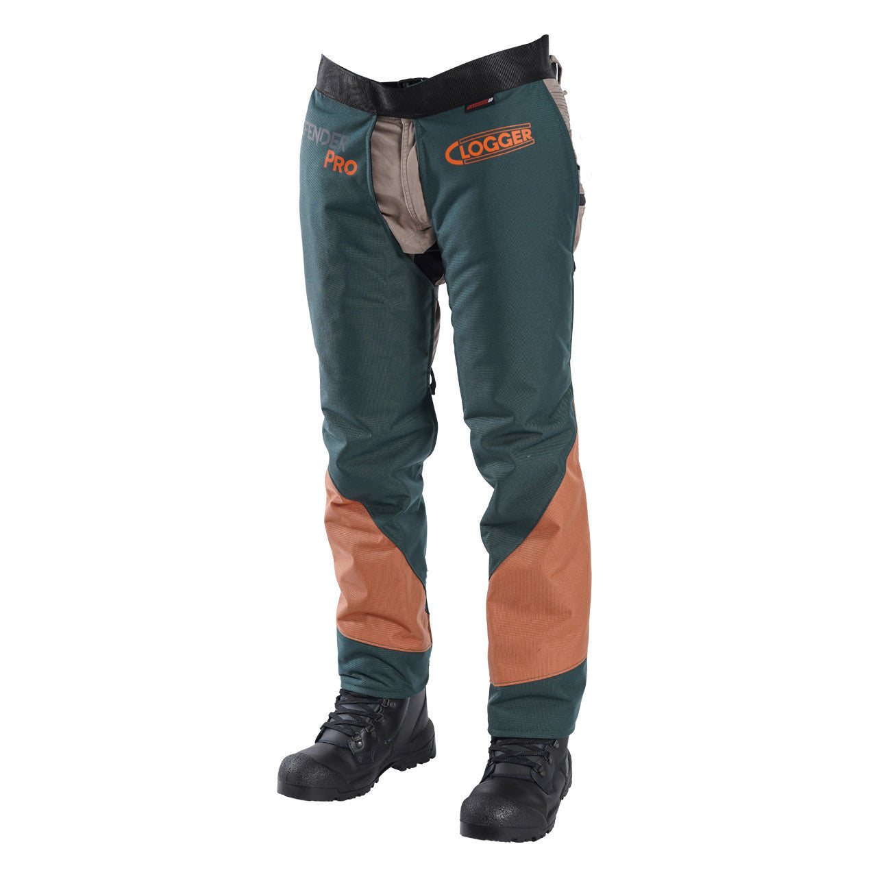 Clogger DefenderPRO Tough Chainsaw Chaps Arborist Edition with 360 Calf Protection Clipped