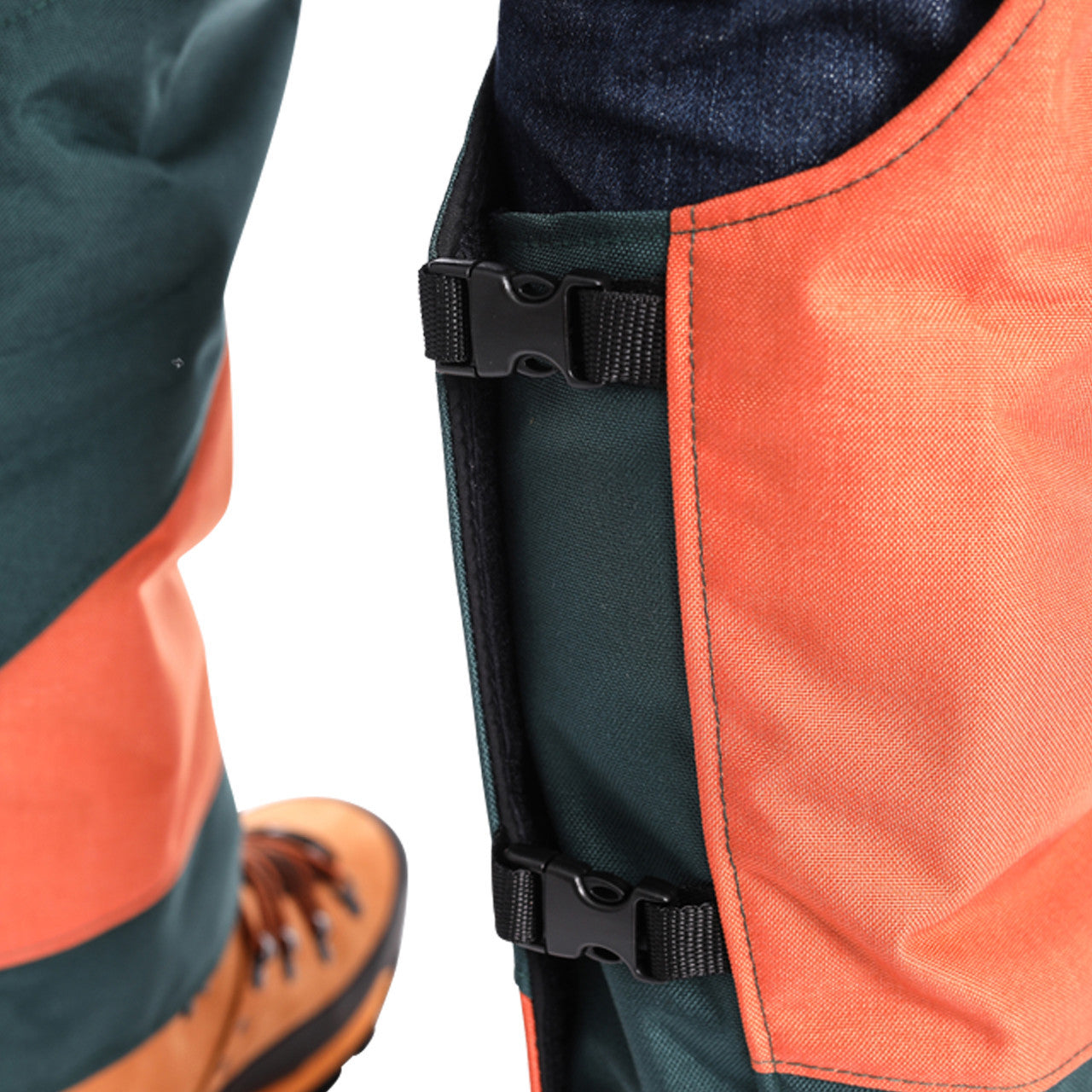 Clogger DefenderPRO Tough Chainsaw Chaps Arborist Edition with 360 Calf Protection Clipped