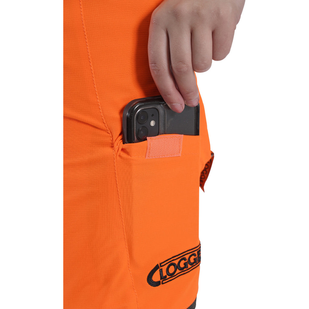 Clogger Zero Gen2 Light and Cool Women's Chainsaw Pants - Hi Vis Orange