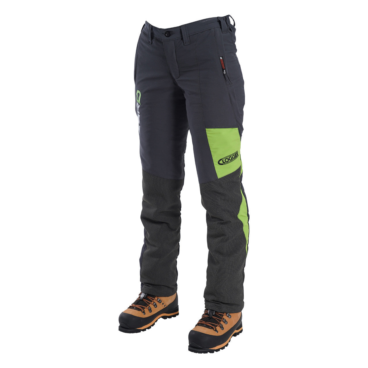 Clogger Zero Gen2 Light and Cool Women's Chainsaw Pants - Grey/Green