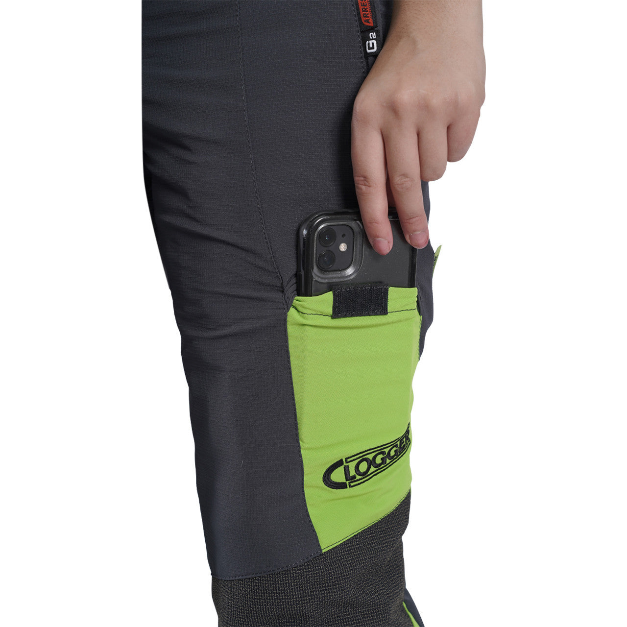 Clogger Zero Gen2 Light and Cool Women's Chainsaw Pants - Grey/Green