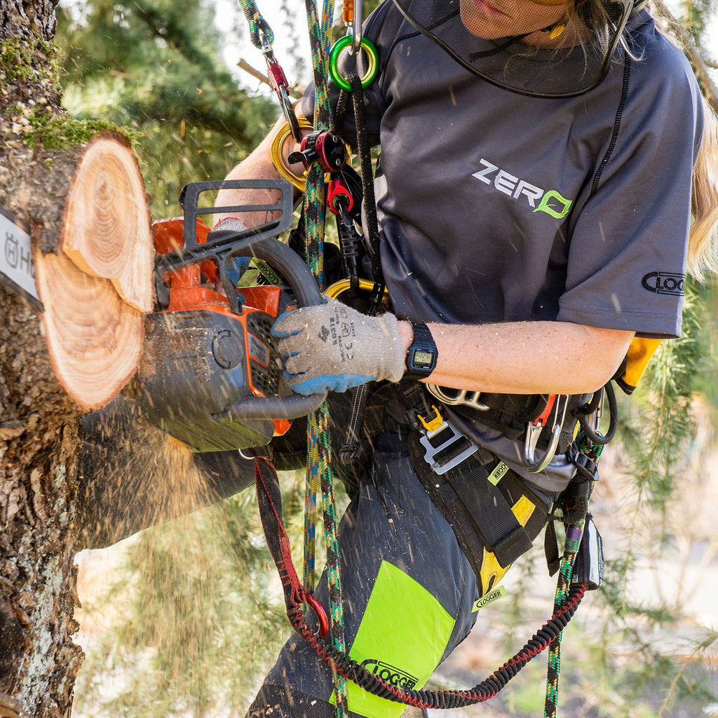Clogger Zero Gen2 Light and Cool Women's Chainsaw Pants - Grey/Green