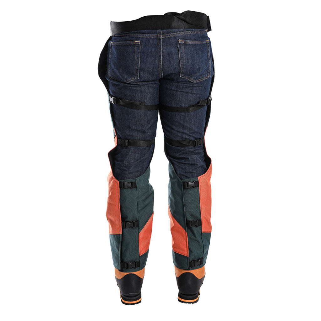 Clogger DefenderPRO Tough Chainsaw Chaps Arborist Edition with 360 Calf Protection Clipped