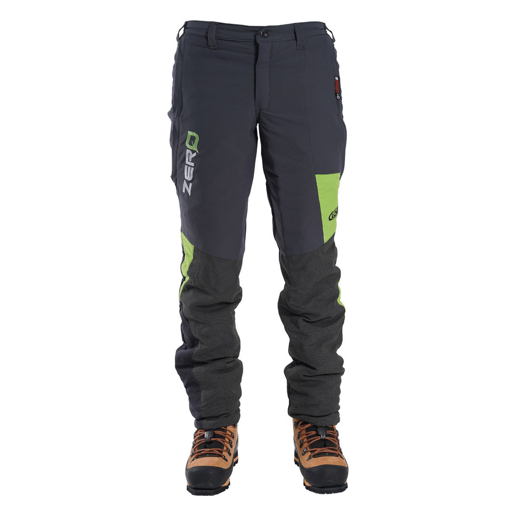 Clogger Zero Gen2 Light and Cool Men's Chainsaw Pants - Grey/Green