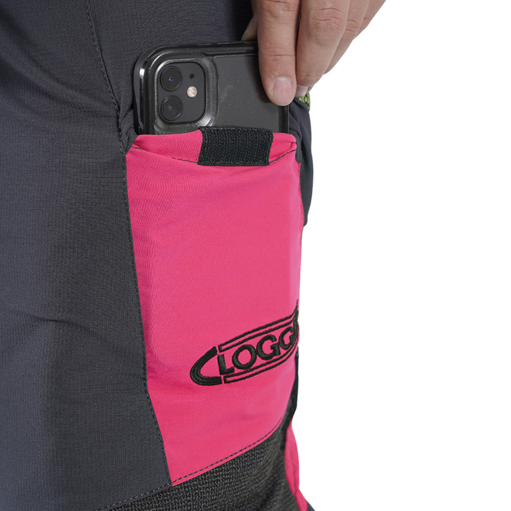 Clogger Zero Gen2 Light and Cool Women's Arborist Chainsaw Pants - Pink Flash Limited Edition