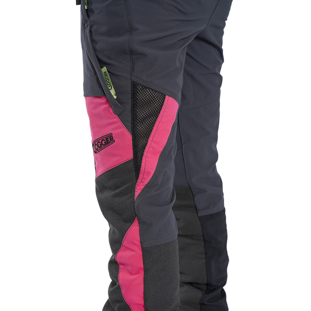 Clogger Zero Gen2 Light and Cool Women's Arborist Chainsaw Pants - Pink Flash Limited Edition