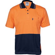 HiVis Cool-Breeze Cotton Jersey Polo Shirt with Under Arm Cotton Mesh - S/S