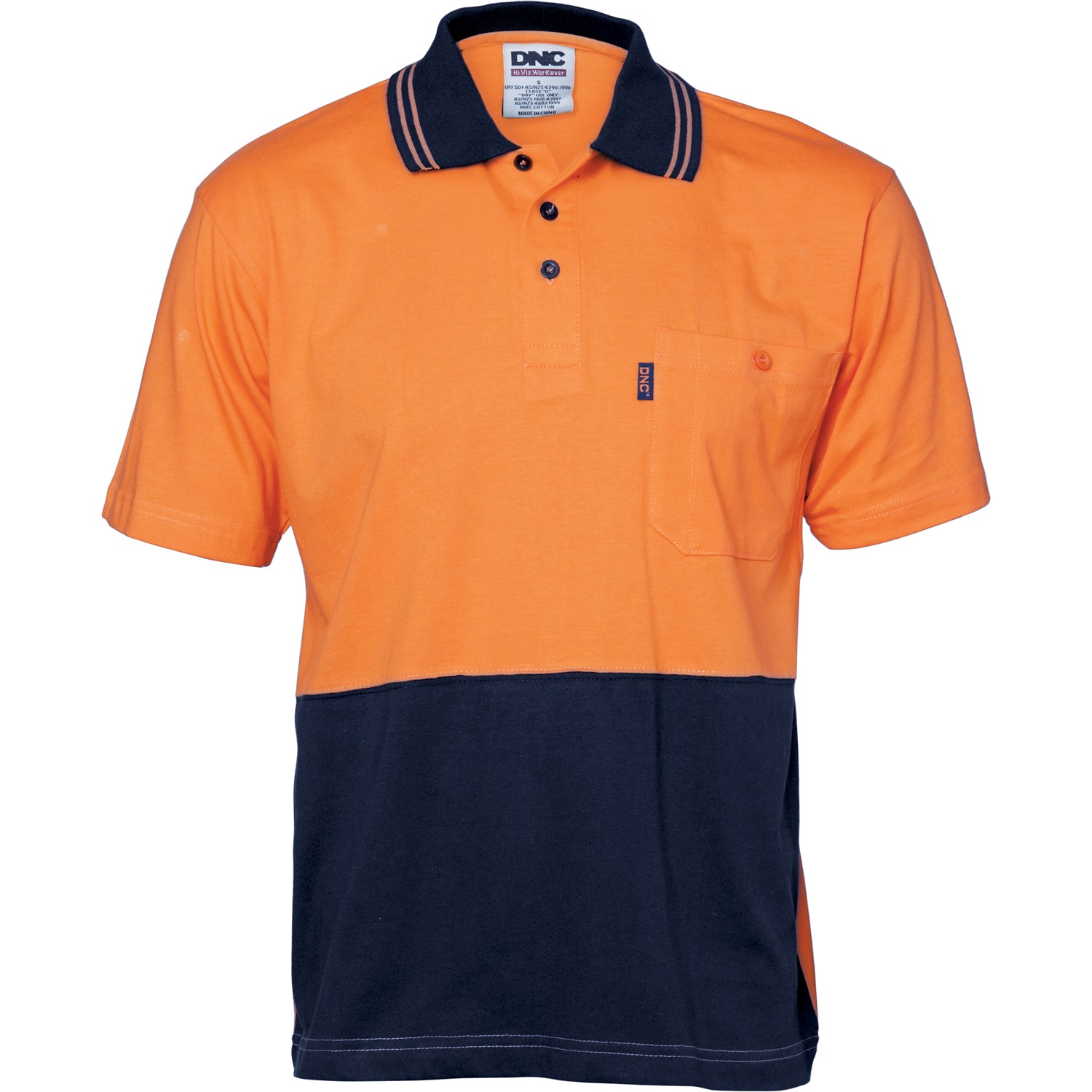 HiVis Cool-Breeze Cotton Jersey Polo Shirt with Under Arm Cotton Mesh - S/S