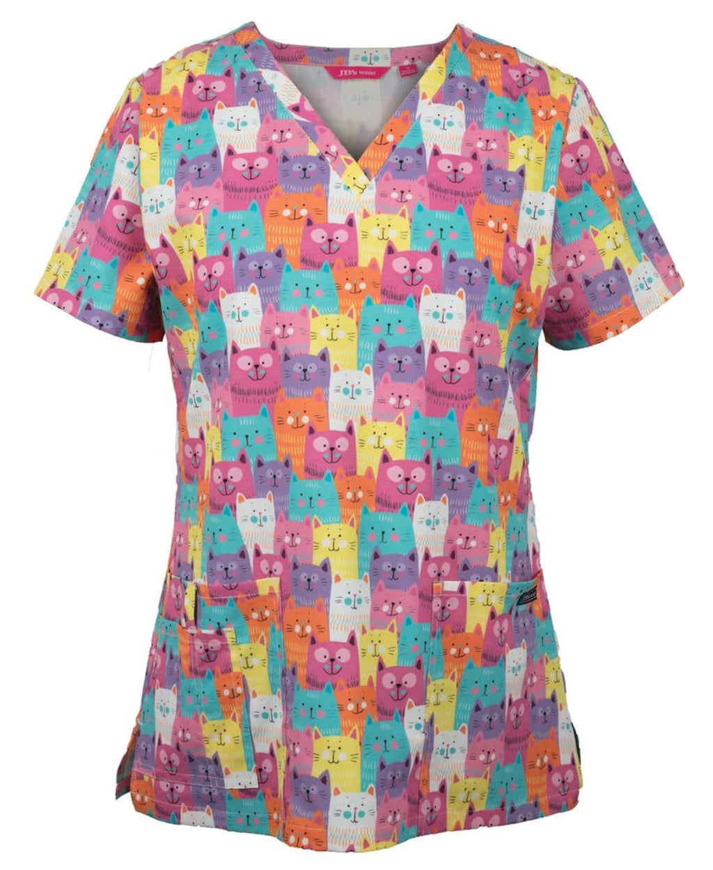 JB's Ladies Scrub Top Printed