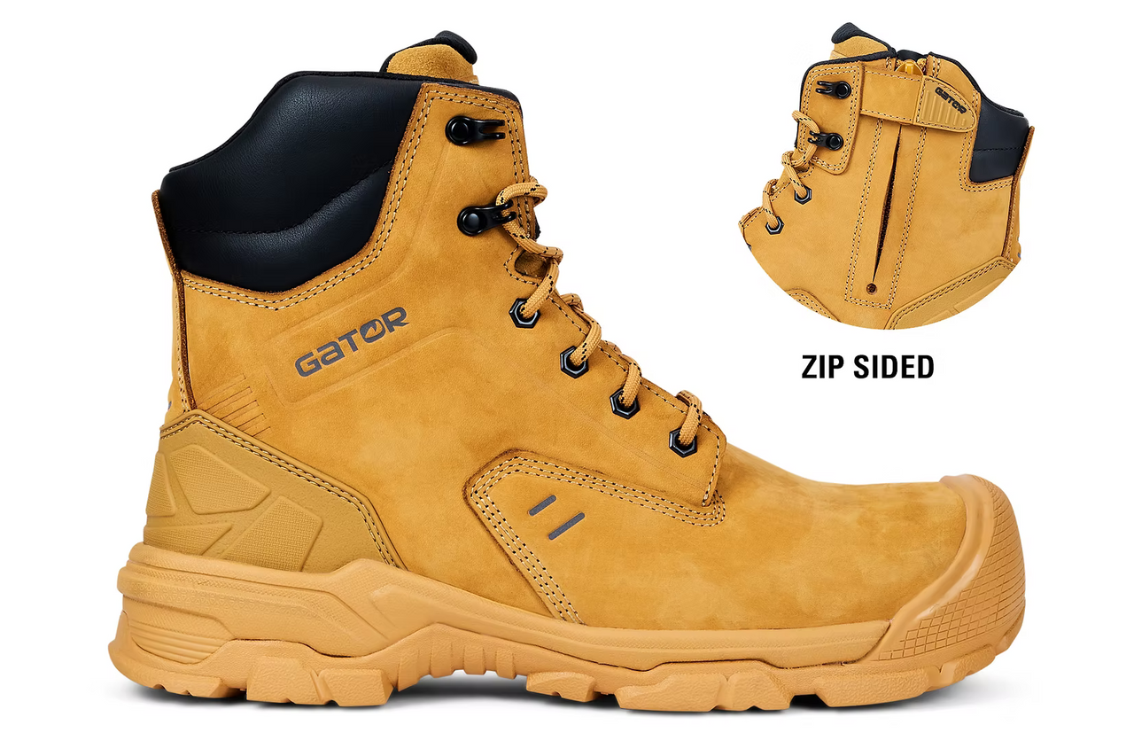 Gator Safety Aero Step Work Boots - Wheat