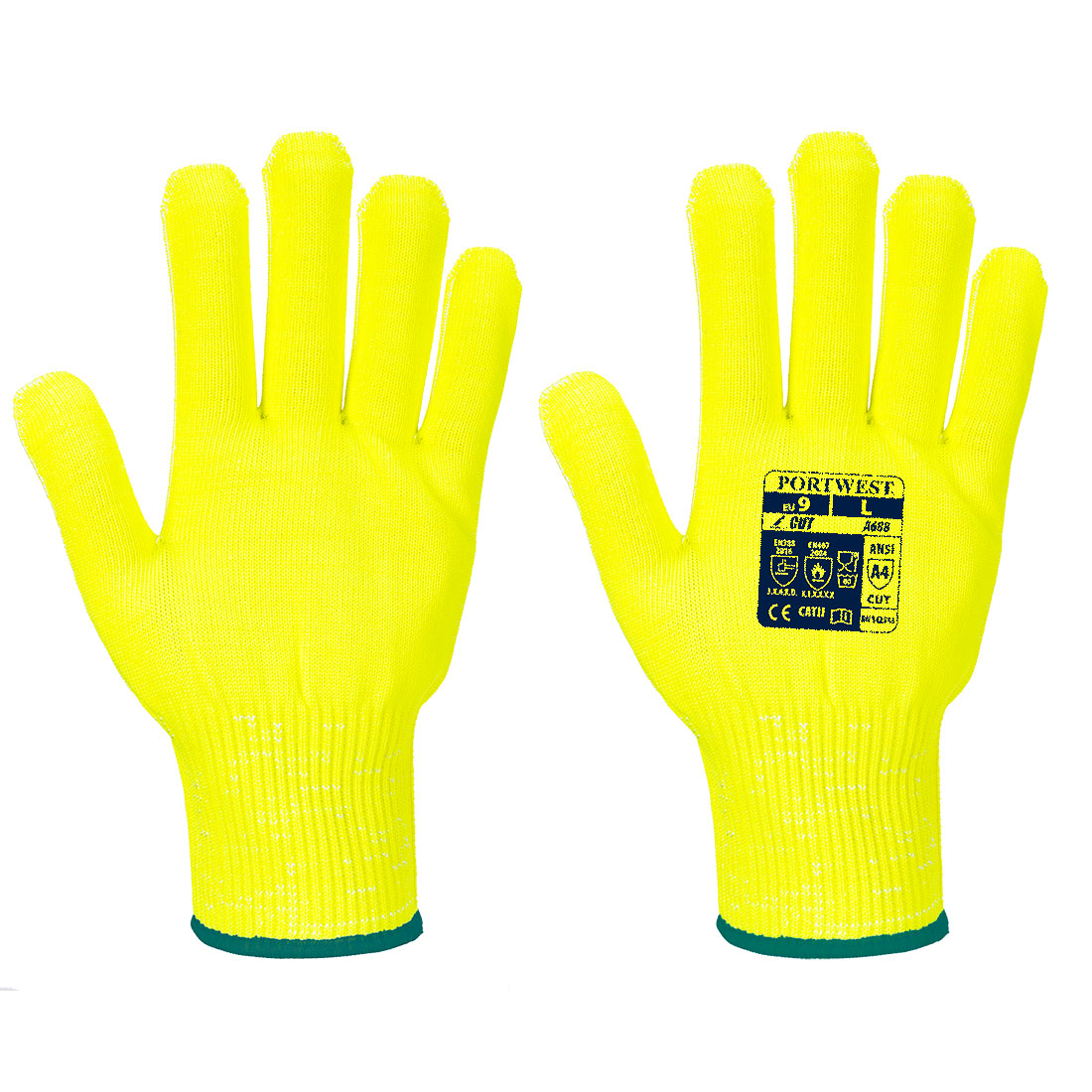 A688 - Cut D13 Hi-Vis Liner Glove