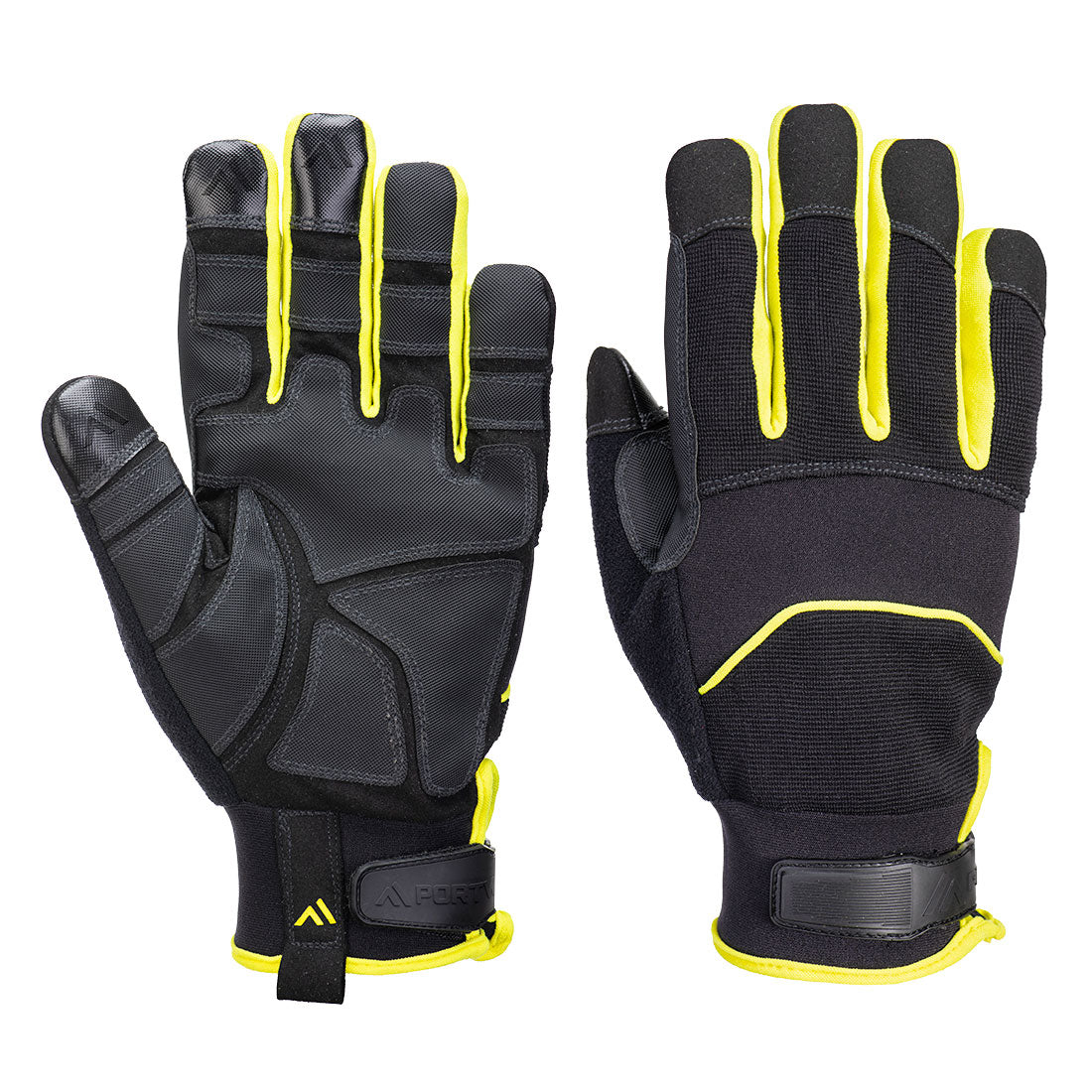 A792 - Needle Resistant F350 Mechanical Glove - Black/Yellow