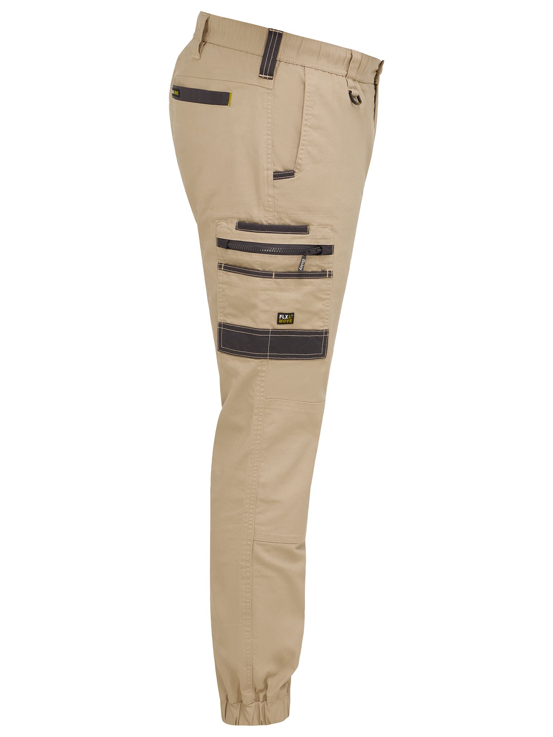 Flx & Move™ Elastic Waist Cargo Cuffed Pants