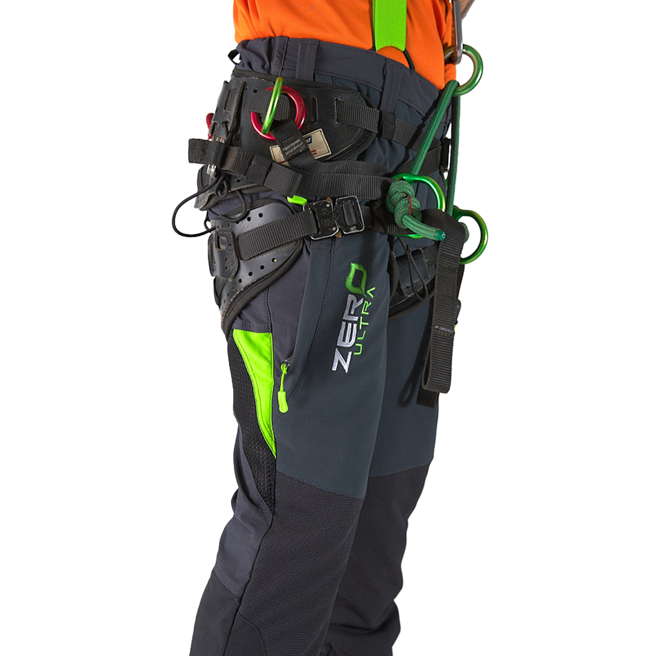 Clogger Zero Ultra Men's Premium Chainsaw Pants - Grey/Green