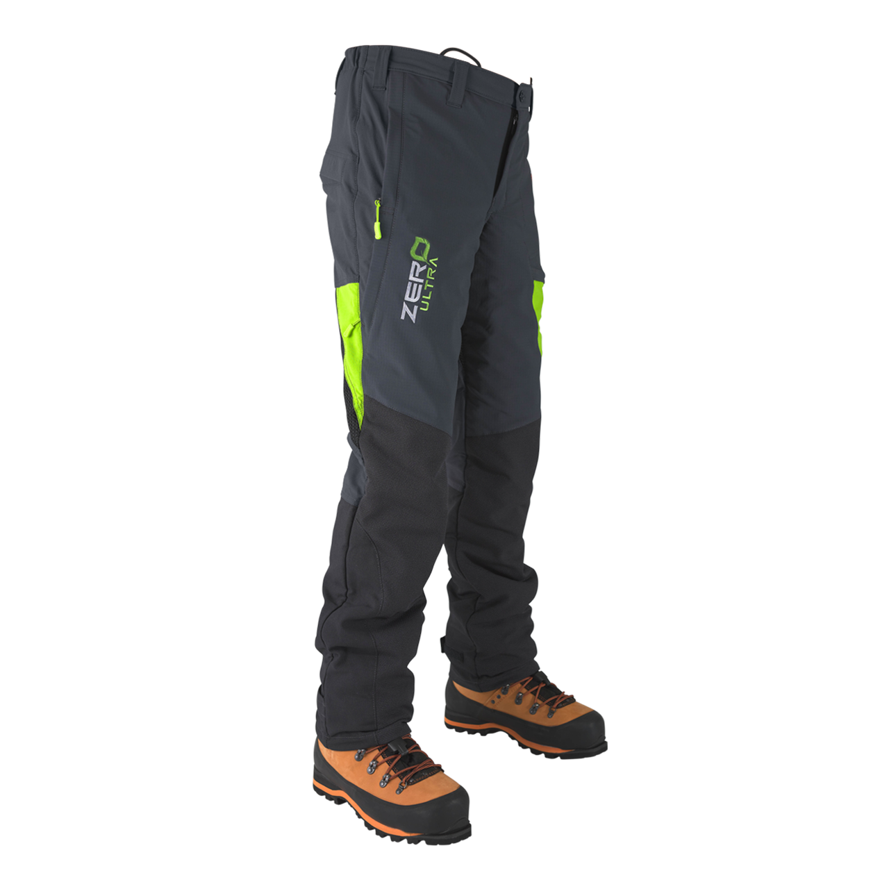 Clogger Zero Ultra Men's Premium Chainsaw Pants - Grey/Green