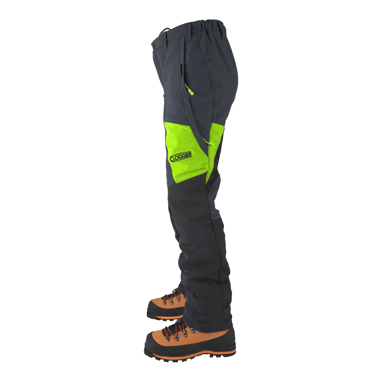 Clogger Zero Ultra Men's Premium Chainsaw Pants - Grey/Green