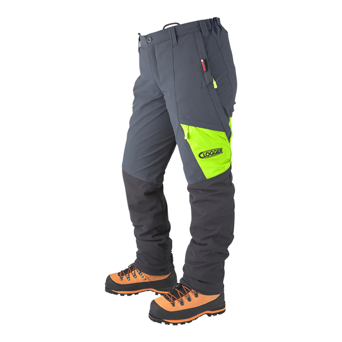 Clogger Zero Ultra Women's Premium Chainsaw Pants - Grey/Green