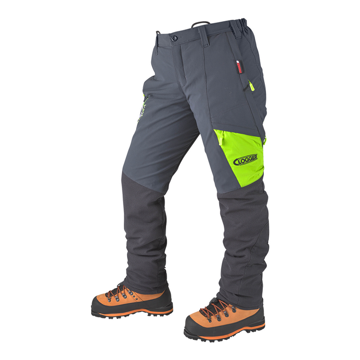 Clogger Zero Ultra Women's Premium Chainsaw Pants - Grey/Green