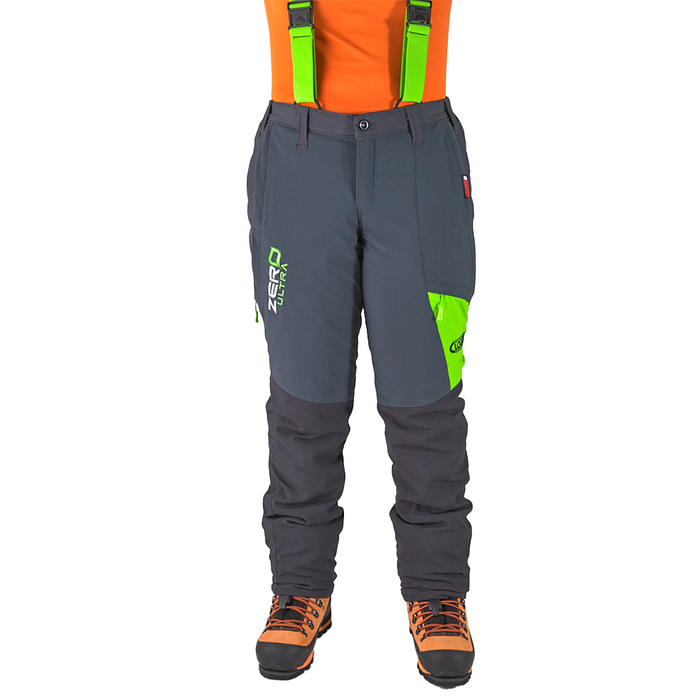 Clogger Zero Ultra Women's Premium Chainsaw Pants - Grey/Green