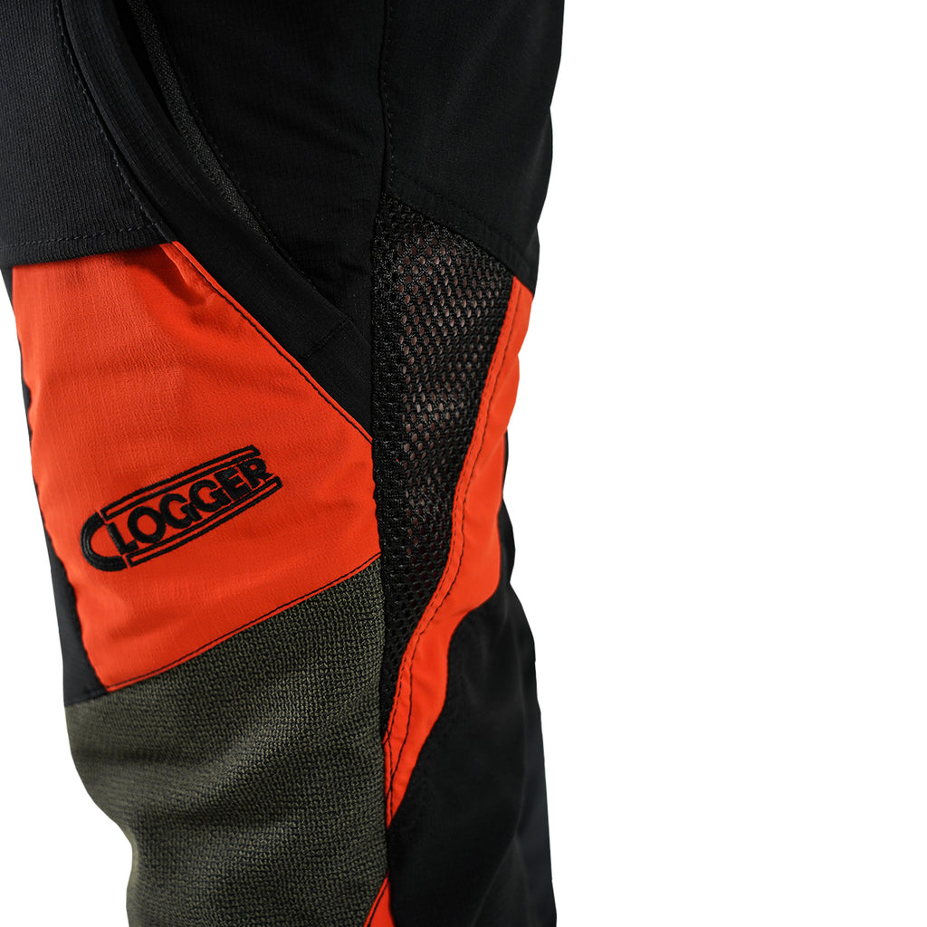 Clogger Zero Gen2 Light and Cool Men's Chainsaw Pants - Black-Red
