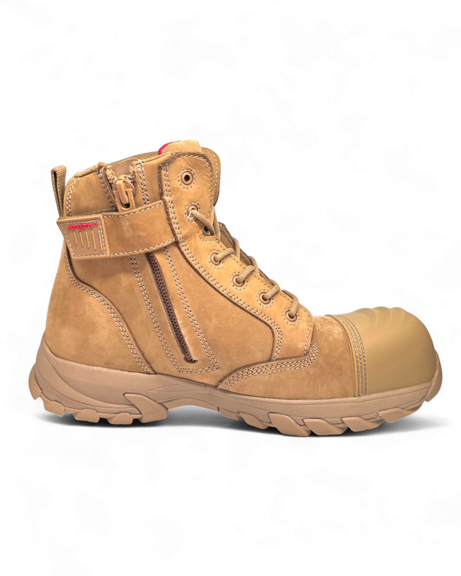 Ergonx Safety Boots Lace Up (Helium) All Tan