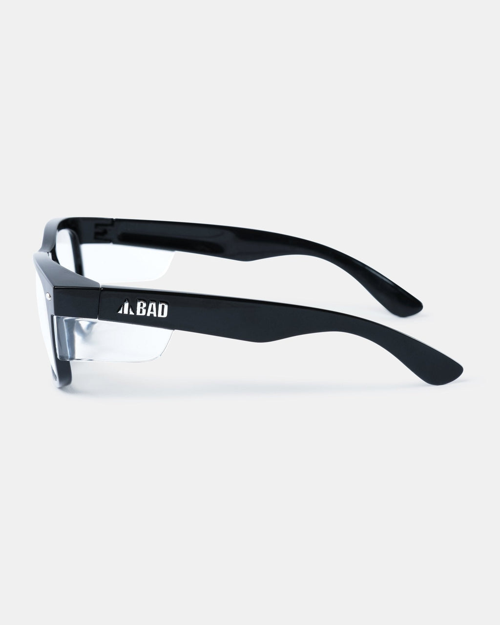 BAD LUCID™ SAFETY GLASSES (BLACK/CLEAR)