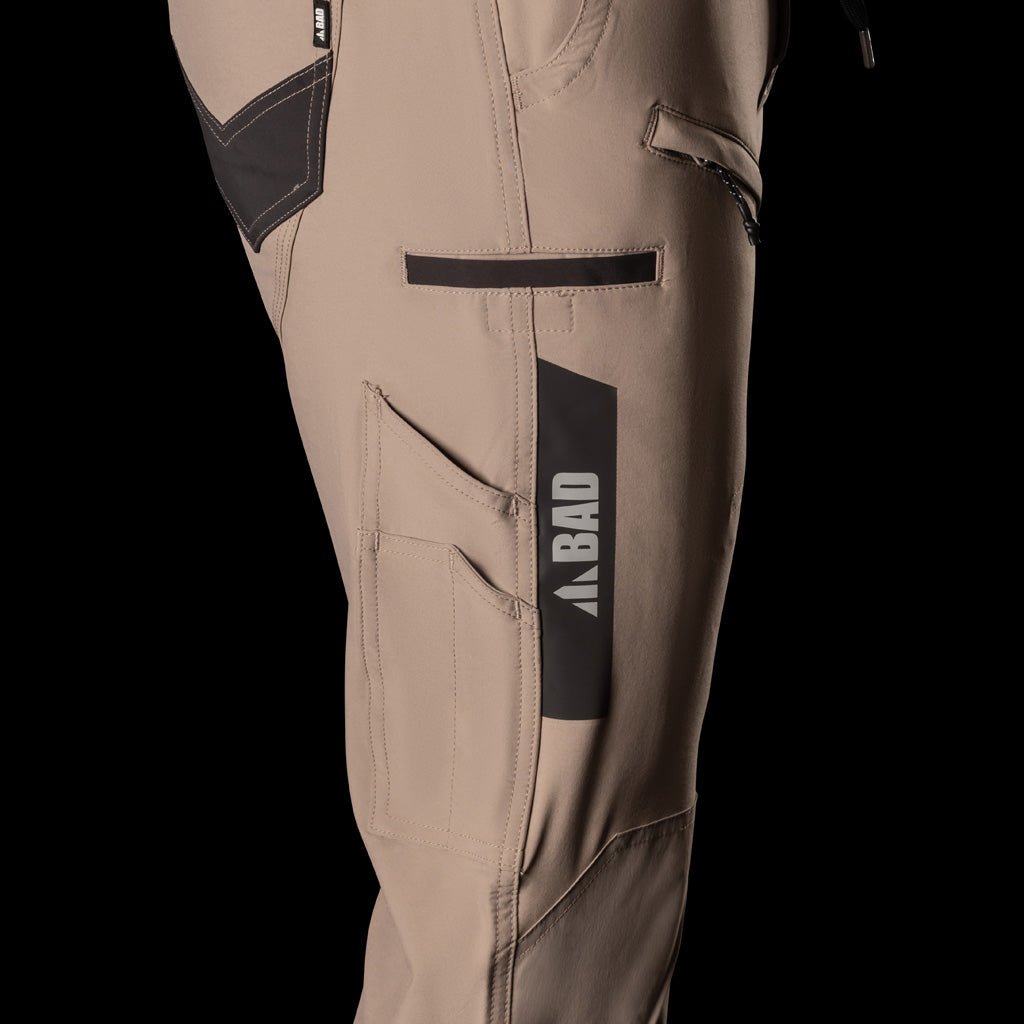 BAD NEXT™ WATERPROOF ELASTIC WAIST CUFFED WORK PANTS