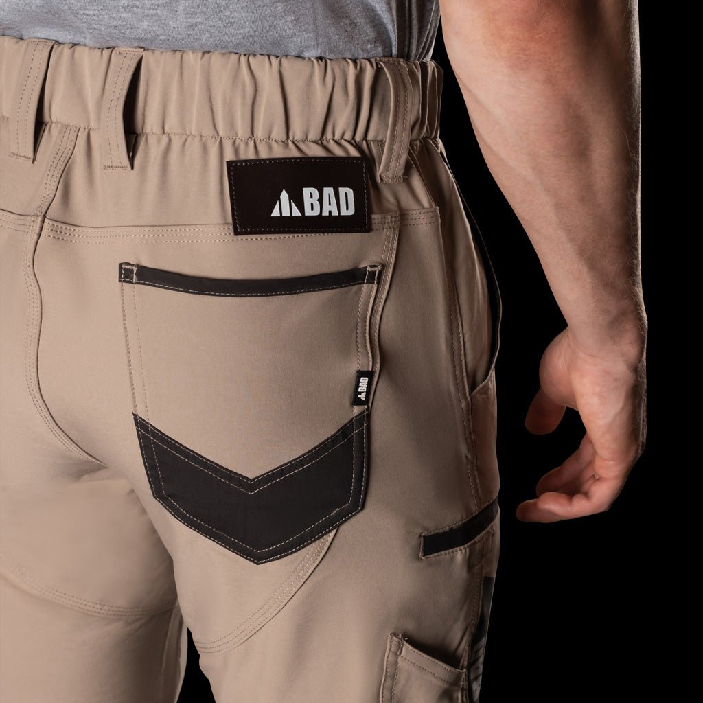 BAD NEXT™ WATERPROOF ELASTIC WAIST CUFFED WORK PANTS