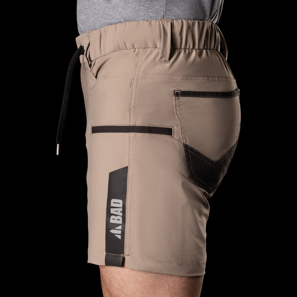 BAD NEXT™ WATERPROOF ELASTIC WAIST SHORT SHORTS