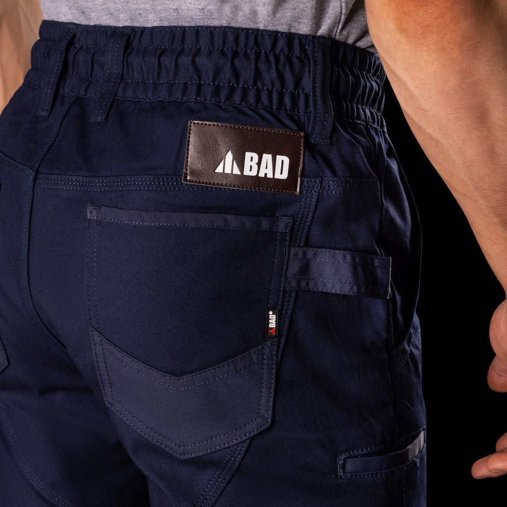 BAD SAVIOUR™ CUFFED ELASTIC WAIST WORK PANTS WITH 3M TAPE