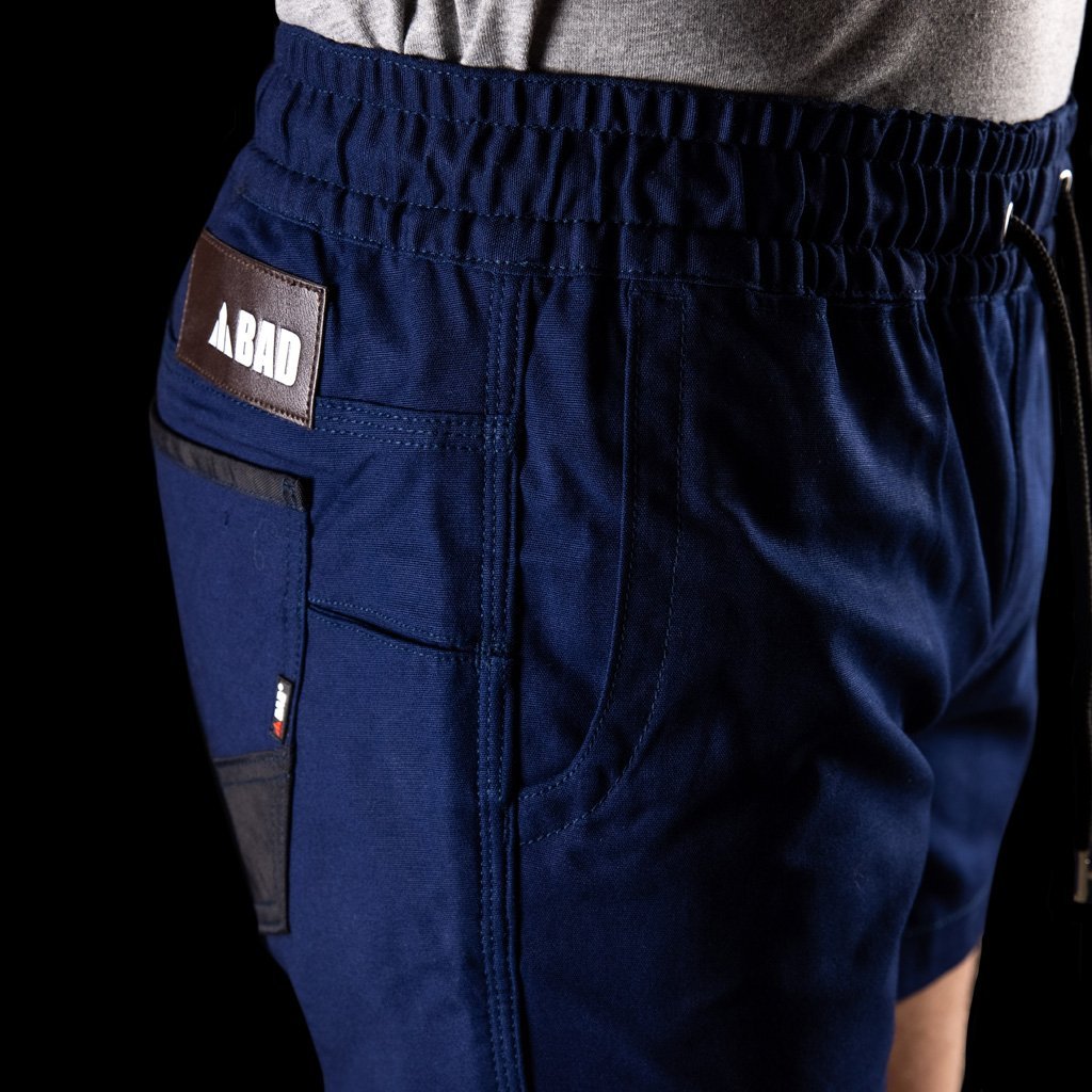 BAD SAVIOUR™ ELASTIC WAIST WORK SHORT SHORTS