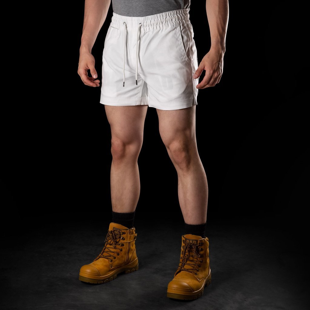 BAD SAVIOUR™ ELASTIC WAIST WORK SHORT SHORTS