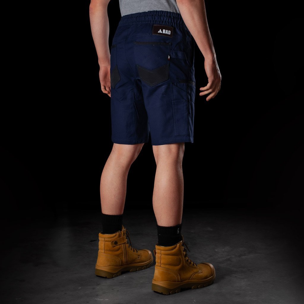 BAD SAVIOUR™ ELASTIC WAIST WORK SHORTS