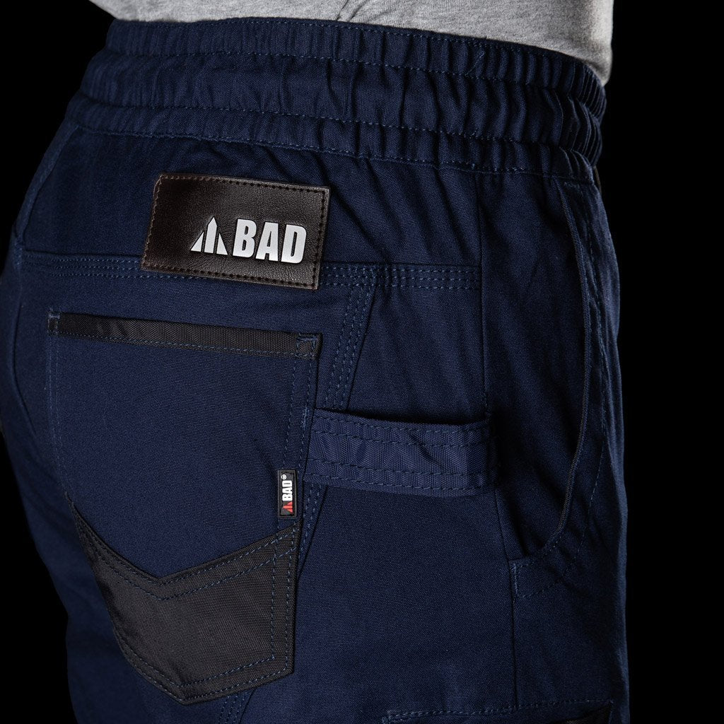 BAD SAVIOUR™ ELASTIC WAIST WORK SHORTS