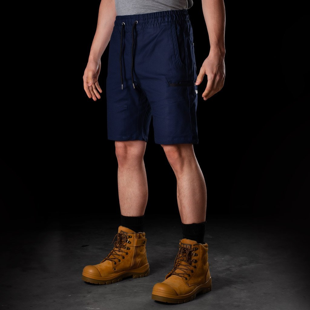 BAD SAVIOUR™ ELASTIC WAIST WORK SHORTS