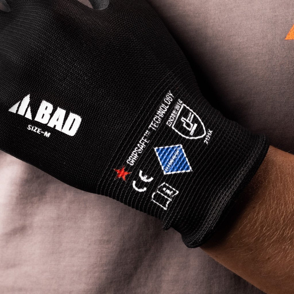 BAD STEALTH™ NITRILE GRIPSAFE WORK GLOVES