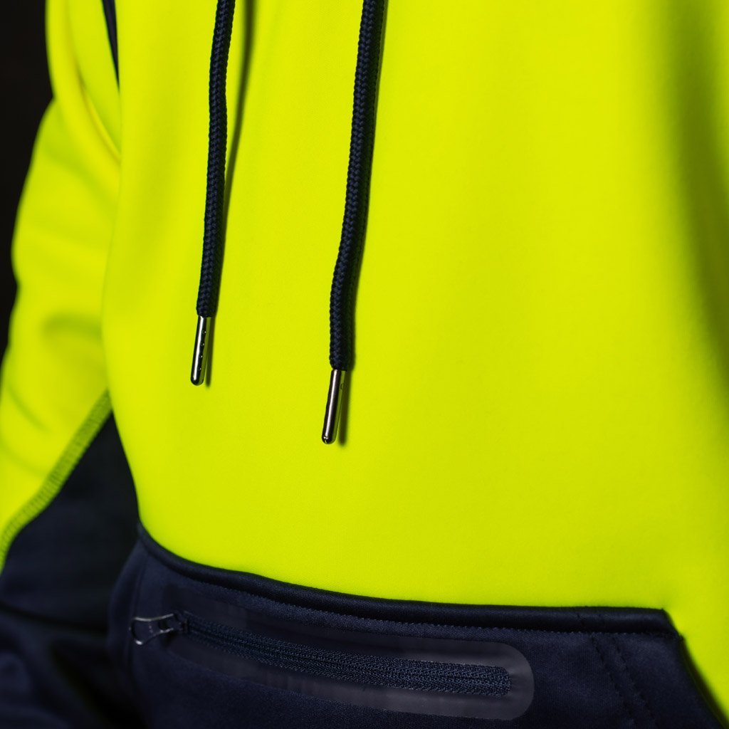 BAD WATERPROOF RAIN-DEFEND™ HI-VIS FLEECE HOODIE