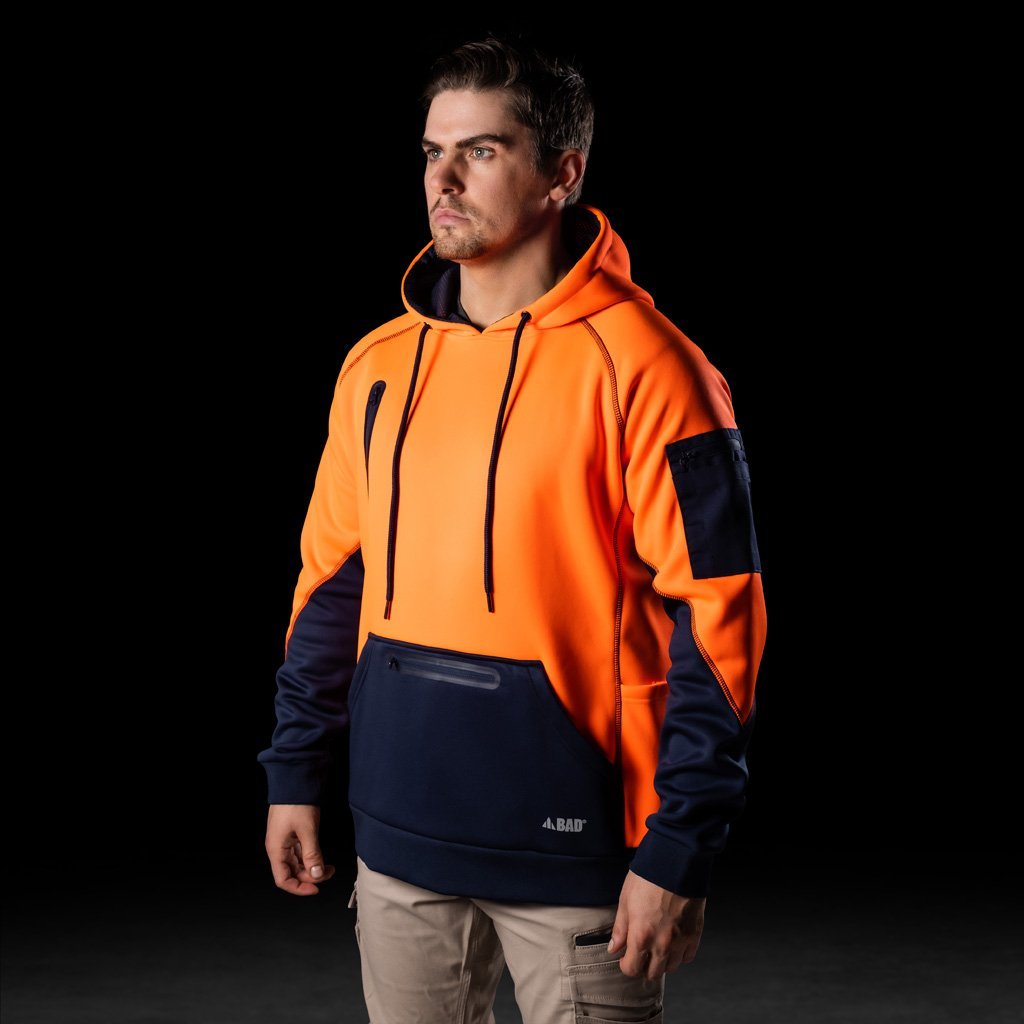 BAD WATERPROOF RAIN-DEFEND™ HI-VIS FLEECE HOODIE