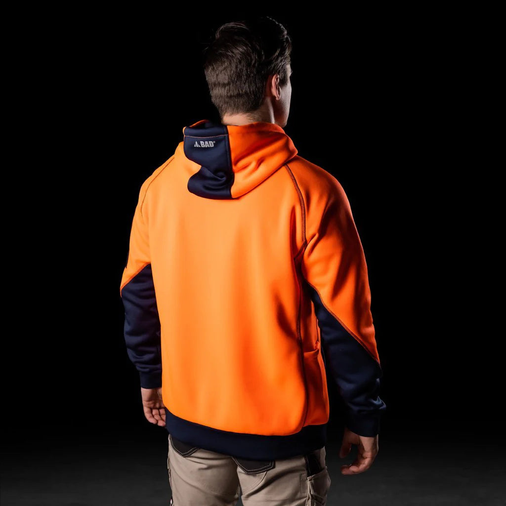 BAD WATER-REPELLENT RAIN-DEFEND™ HI-VIS FLEECE HOODIE