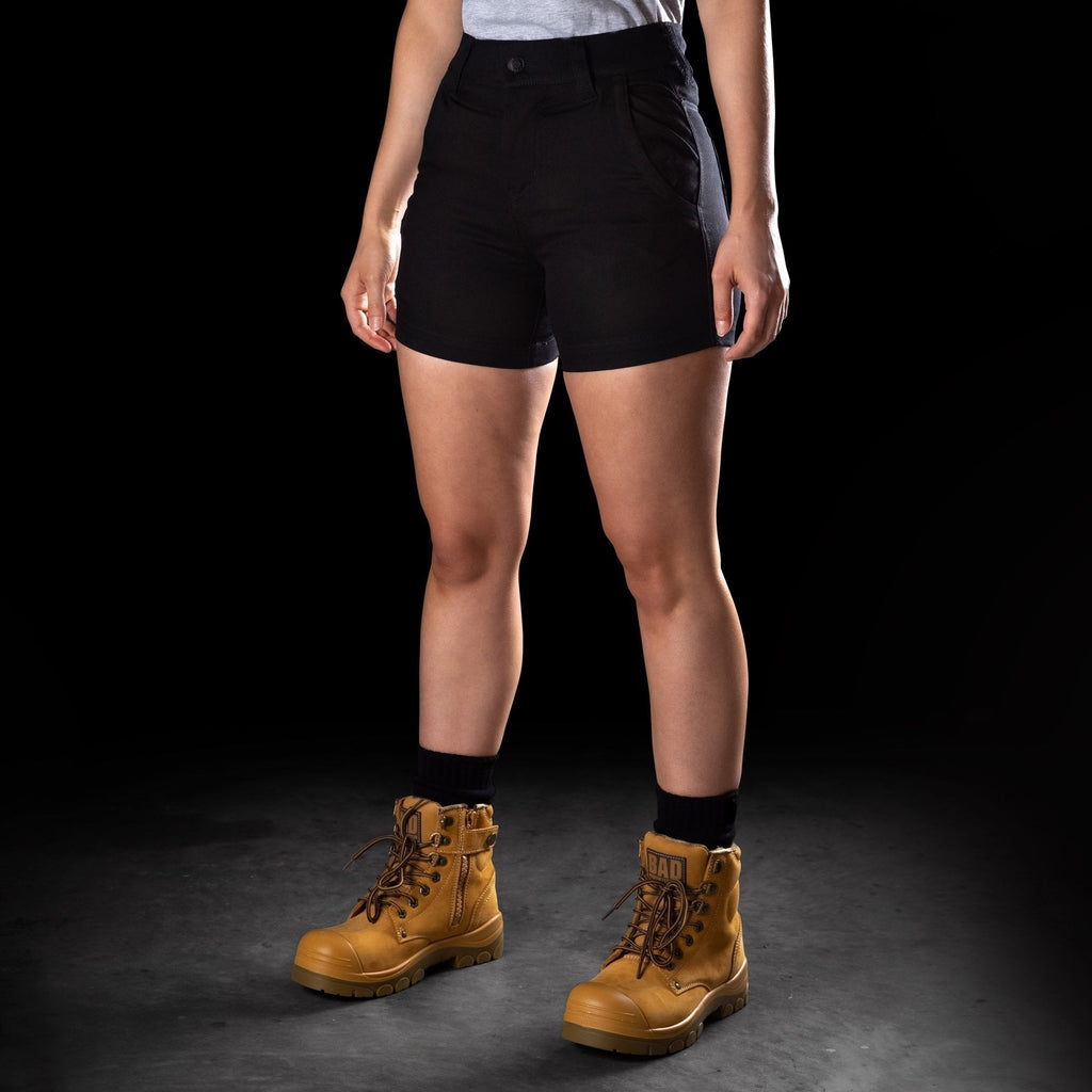 BAD WOMENS FLEX™ HYPERMOVE WORK SHORT SHORTS