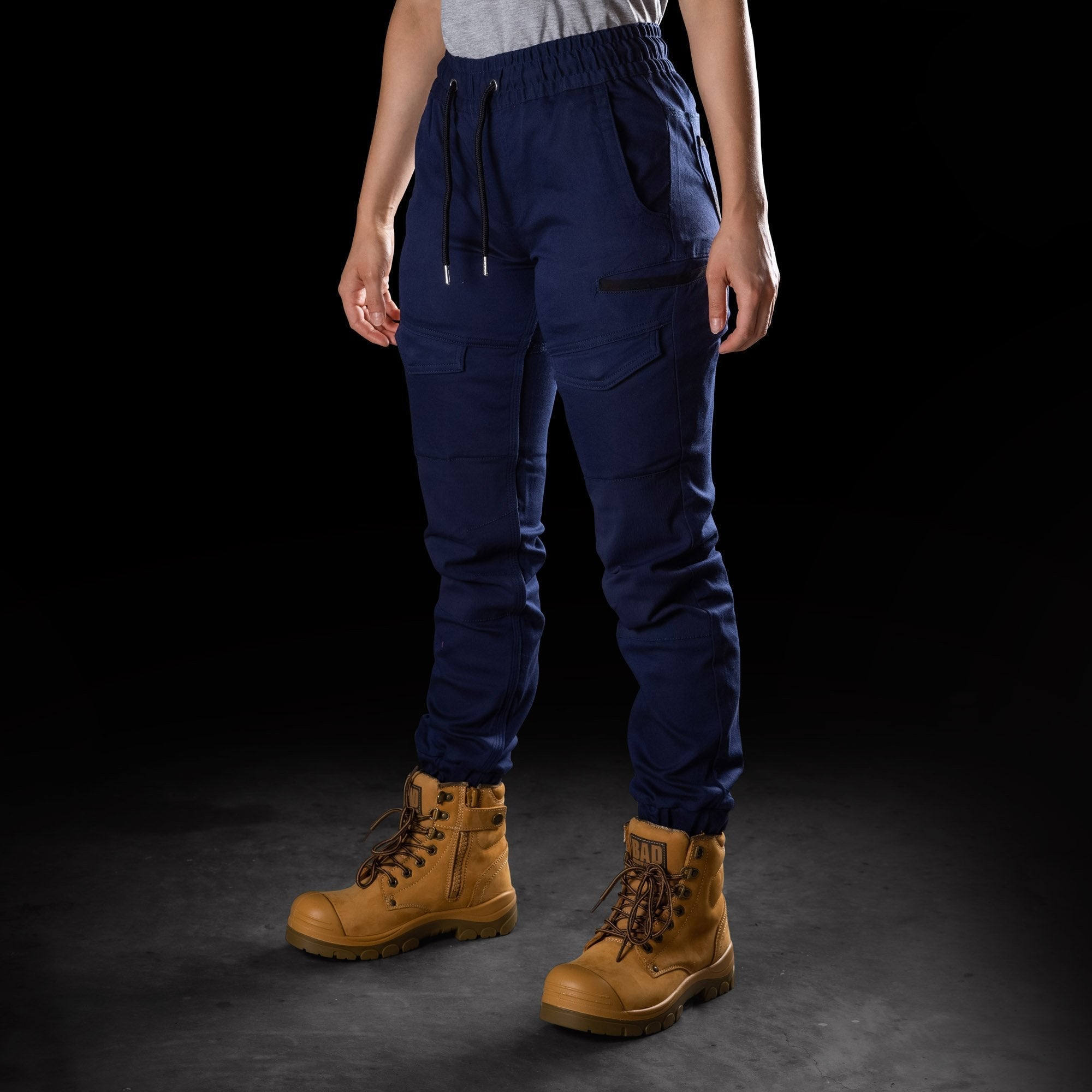 BAD WOMENS SAVIOUR™ CUFFED ELASTIC WAIST WORK PANTS