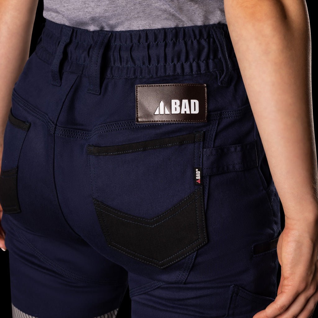 BAD WOMENS SAVIOUR™ CUFFED ELASTIC WAIST WORK PANTS WITH 3M TAPE
