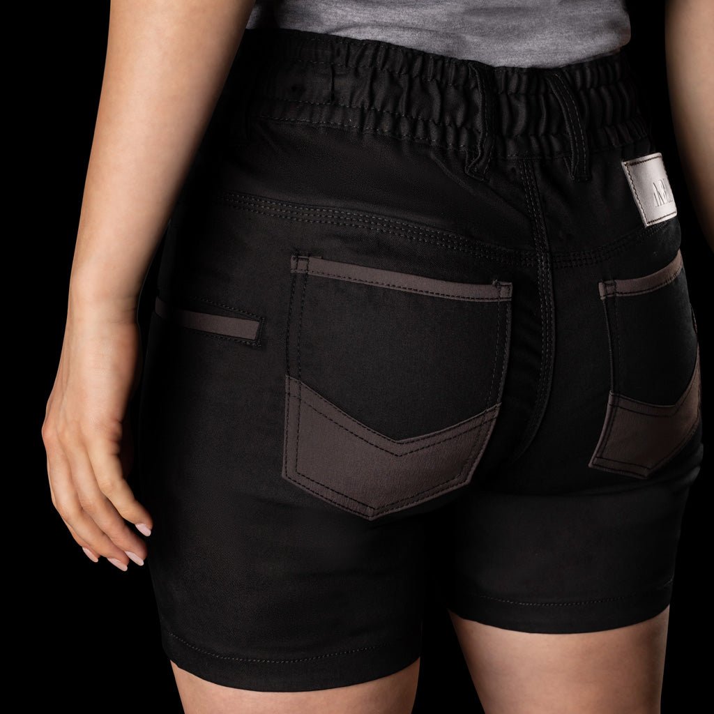 BAD WOMENS SAVIOUR-PRO™ ELASTIC WAIST WORK SHORT SHORTS