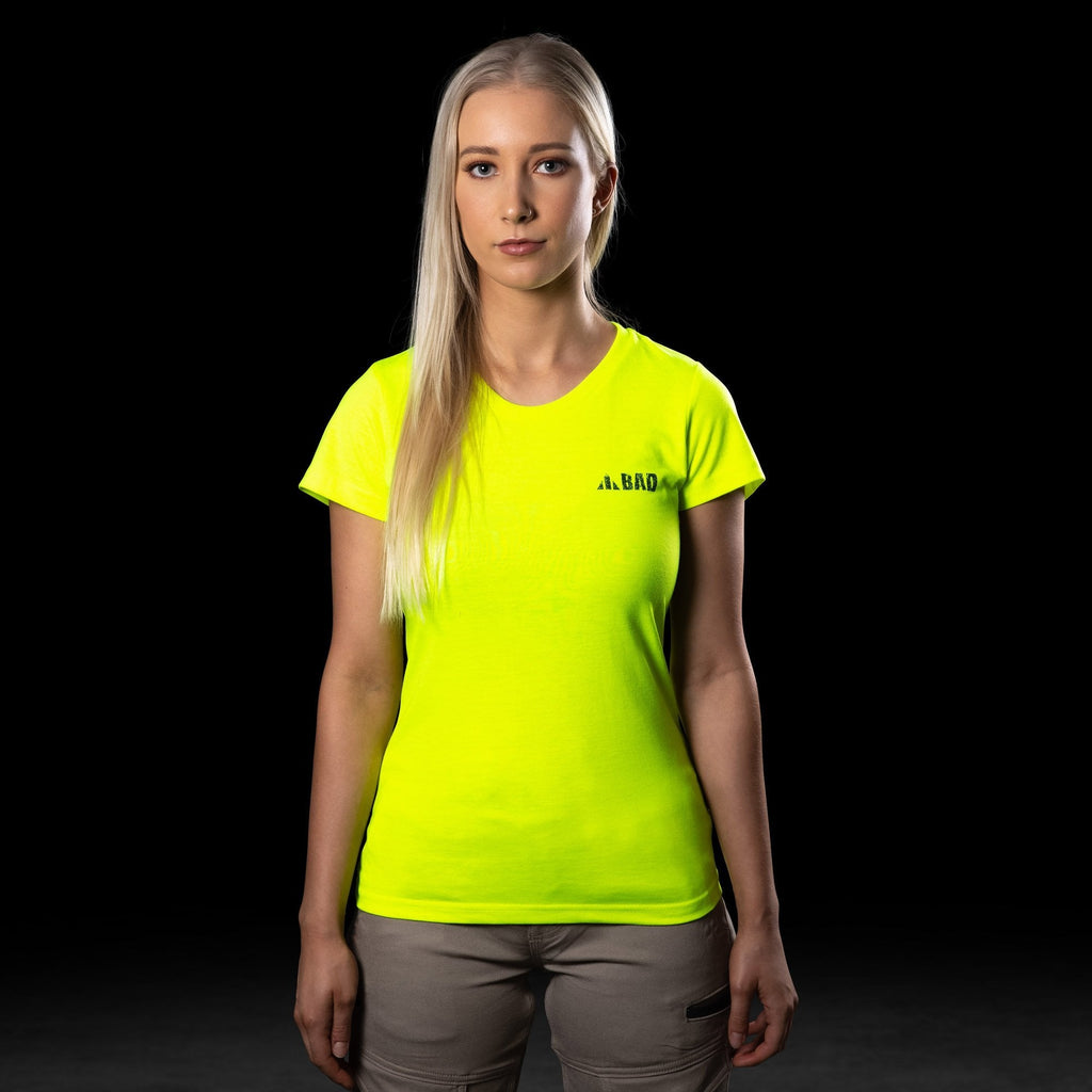 BAD® WOMENS TRADEMARK HI-VIS S/S T-SHIRT