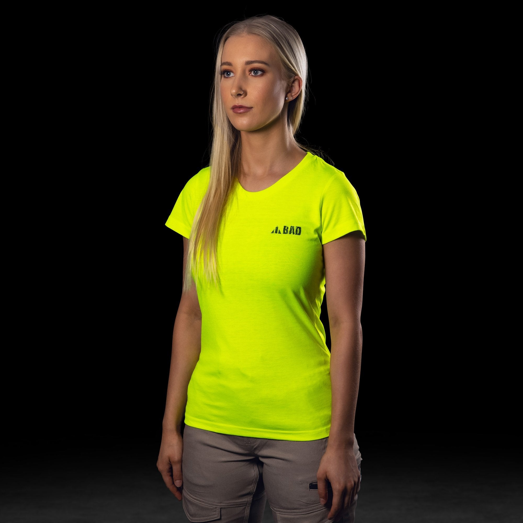 BAD® WOMENS TRADEMARK HI-VIS S/S T-SHIRT