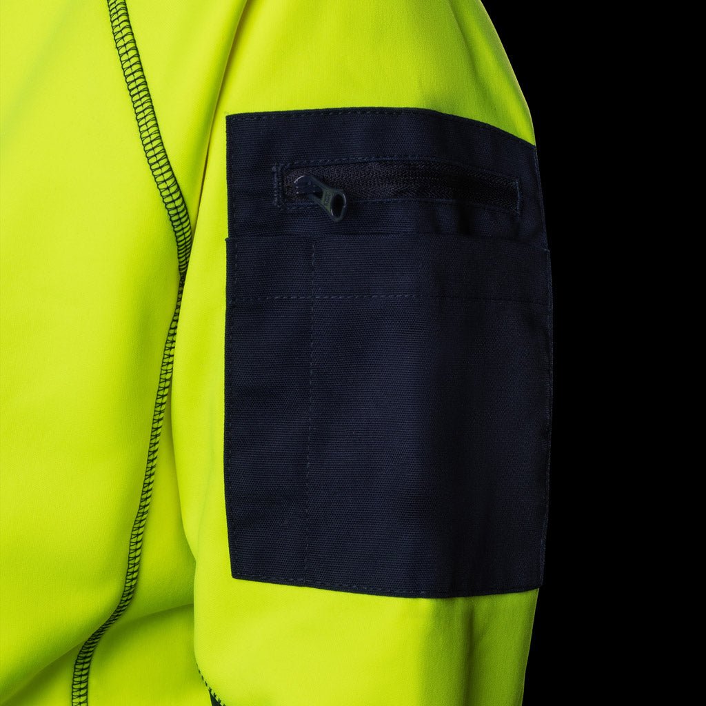 BAD WOMENS WATERPROOF RAIN-DEFEND™ HI-VIS FLEECE HOODIE