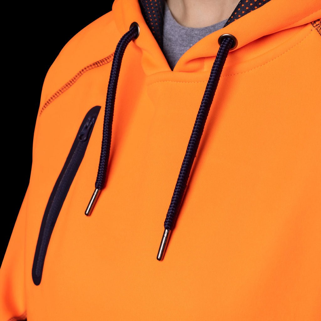 BAD WOMENS WATERPROOF RAIN-DEFEND™ HI-VIS FLEECE HOODIE